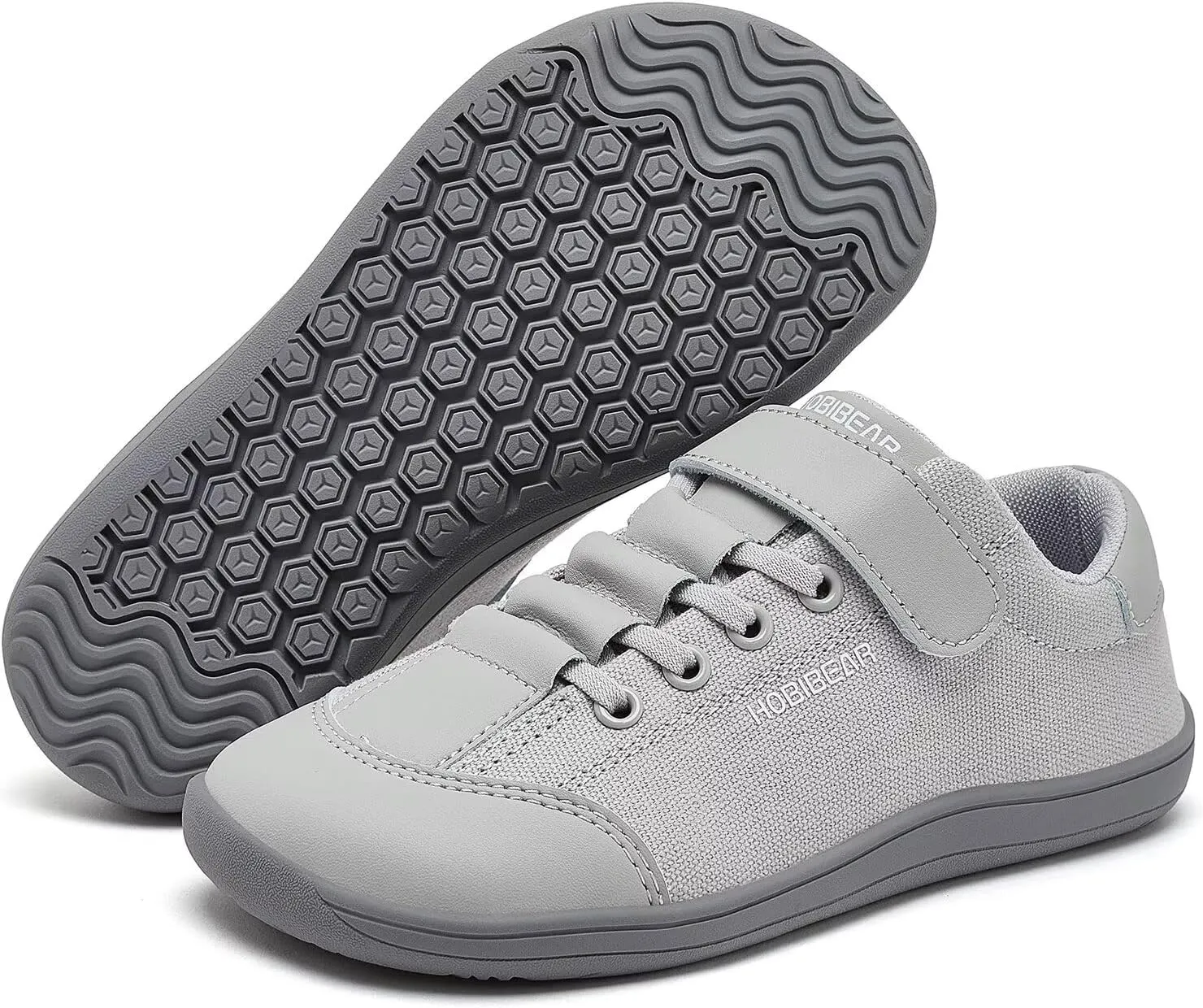 HOBIBEAR Kids Barefoot Shoes Wide Minimalist Zero Drop Sneaker for Boys Girls(Toddler/Little Kid/Big Kid)