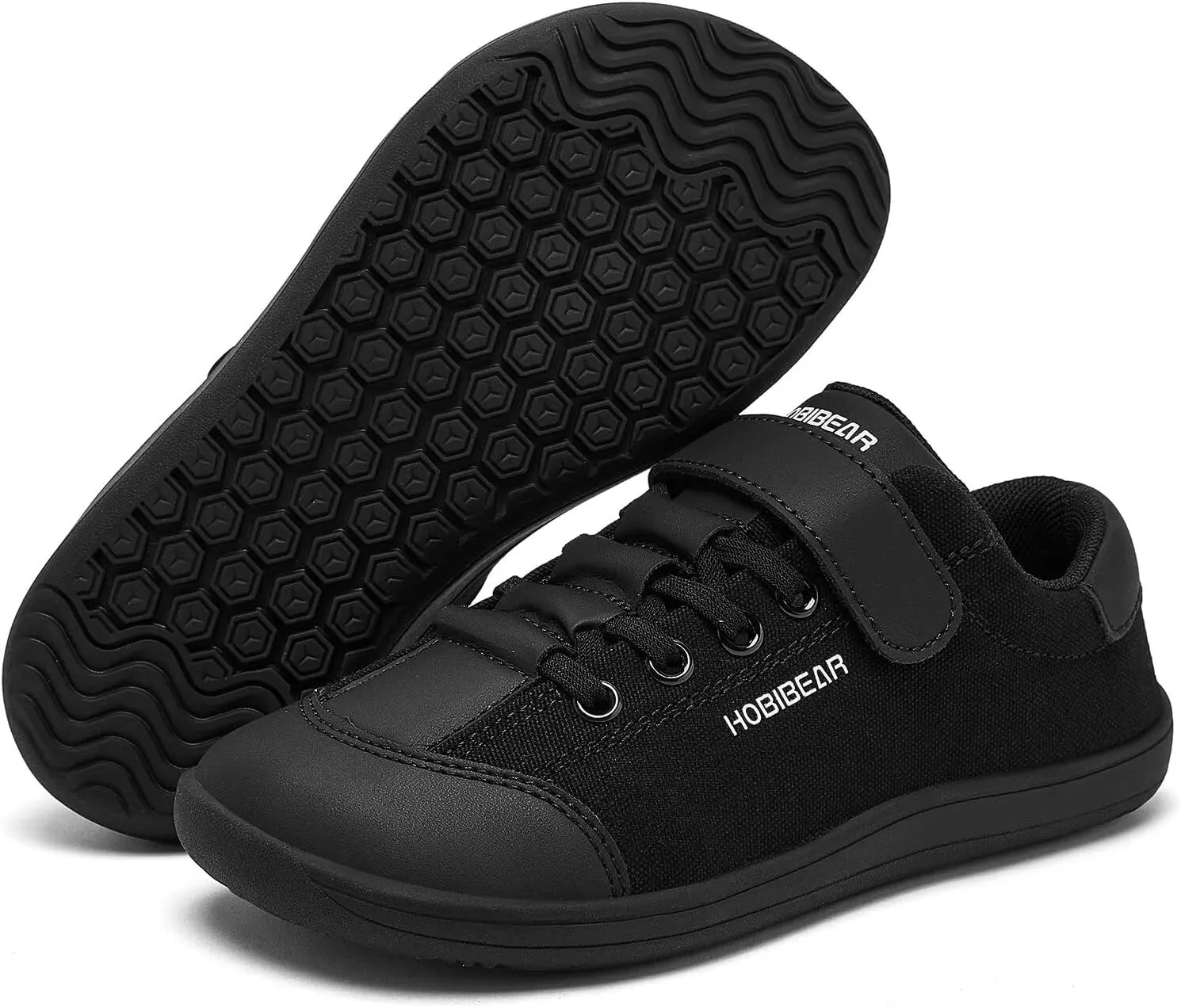 HOBIBEAR Kids Barefoot Shoes Wide Minimalist Zero Drop Sneaker for Boys Girls(Toddler/Little Kid/Big Kid)