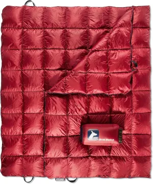 Horizon Hound Down Camping Blanket - Outdoor Travel Quilt | Sustainable, Insulated, Lightweight & Warm Gear for Sleep, Camping, Stadium, Hiking & Festivals | Water Resistant, Packable & Compact