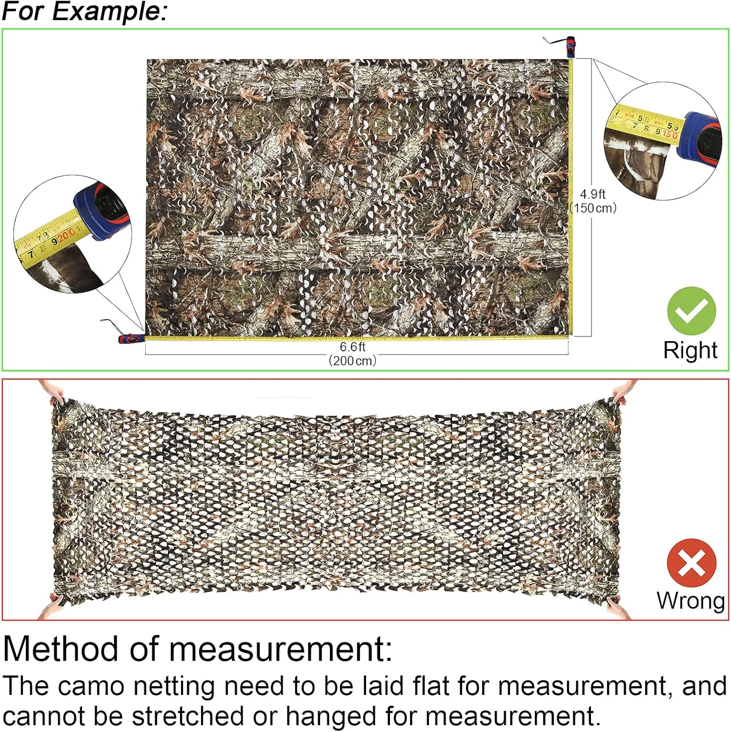 HYOUT Camo Netting Bulk Roll Camouflage Net Ghillie Hunting Blind Camping Sunshade, Military Army Party Decoration