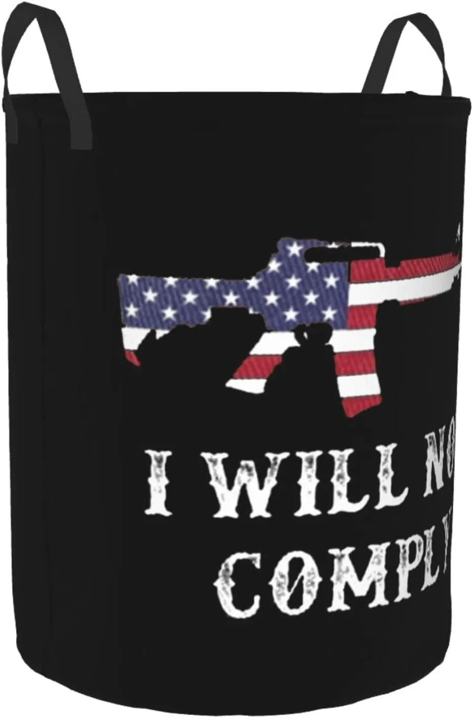 I Will Not Comply Laundry basket dirty clothes storage basket with handles Small