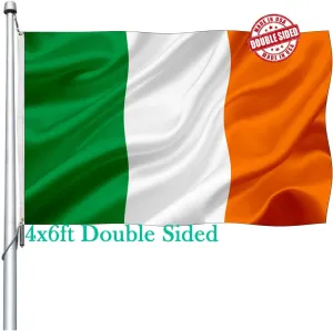 Irish Flag 4x6 Outdoor Double Sided Heavy Duty