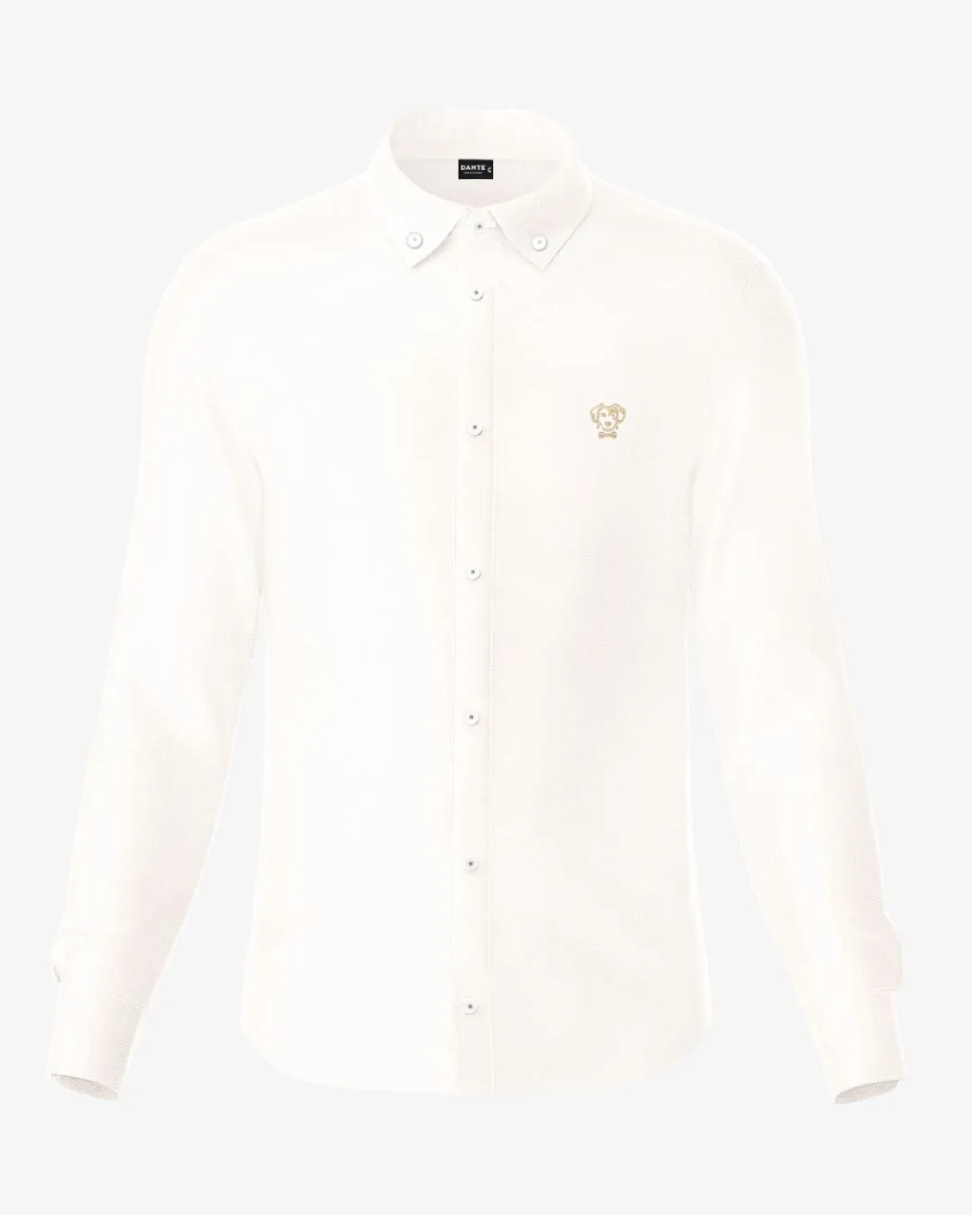 Ivory Oxford Stain Resistant Shirt Regular Fit