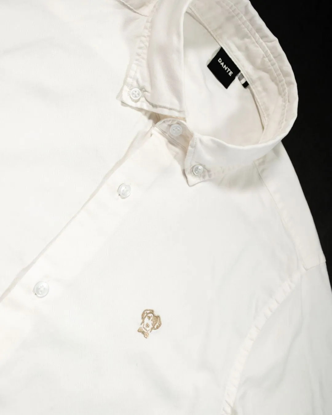 Ivory Oxford Stain Resistant Shirt Regular Fit