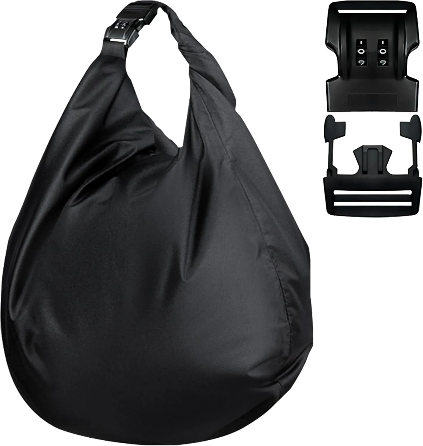 IZTOSS Motorcycle Helmet Bag Helmet Storage Bag with Combination Lock Waterproof Lightweight Durable Oxford Cloth Helmet Bag for Motorcycle Riding Bicycle,Black