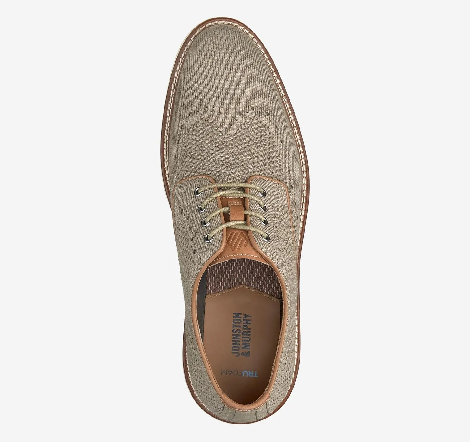 Johnston & Murphy Men's Upton Knit Wingtip Shoe