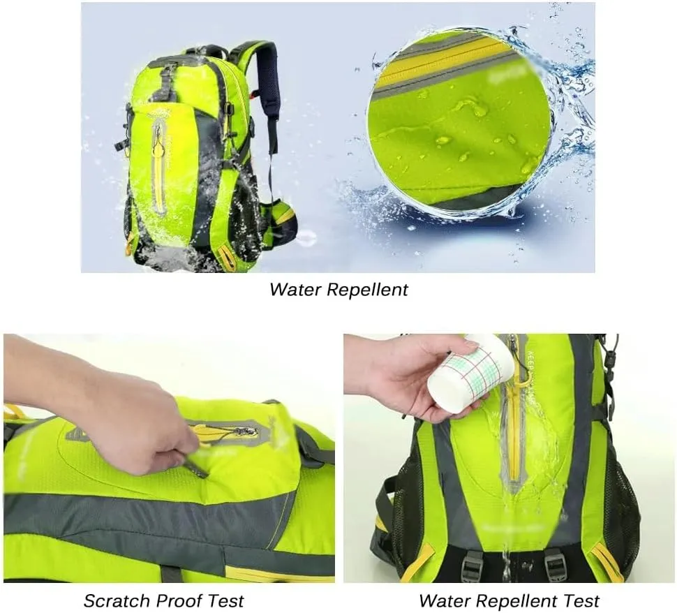 JSEIAJB 40L Waterproof Climbing Rucksack Travel Hiking Backpack Trekking Backpack Outdoor Sport Bag