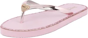 Juicy Couture Women's Flip Flops – Lightweight Beach Sandals, Casual Shower & Pool Slides