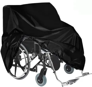 Kasla Wheelchair Cover,Waterproof Mobility Scooter Cover,Electric Wheelchair Storage Bag for Travel Outdoor Protector from Dust Dirt Snow Rain Sun Rays-45"Lx30"Wx51"H