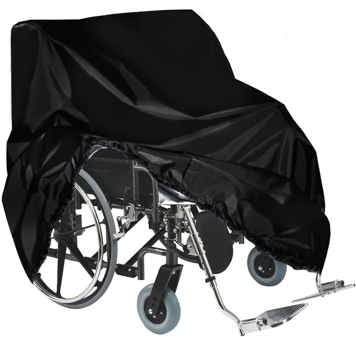 Kasla Wheelchair Cover,Waterproof Mobility Scooter Cover,Electric Wheelchair Storage Bag for Travel Outdoor Protector from Dust Dirt Snow Rain Sun Rays-45"Lx30"Wx51"H