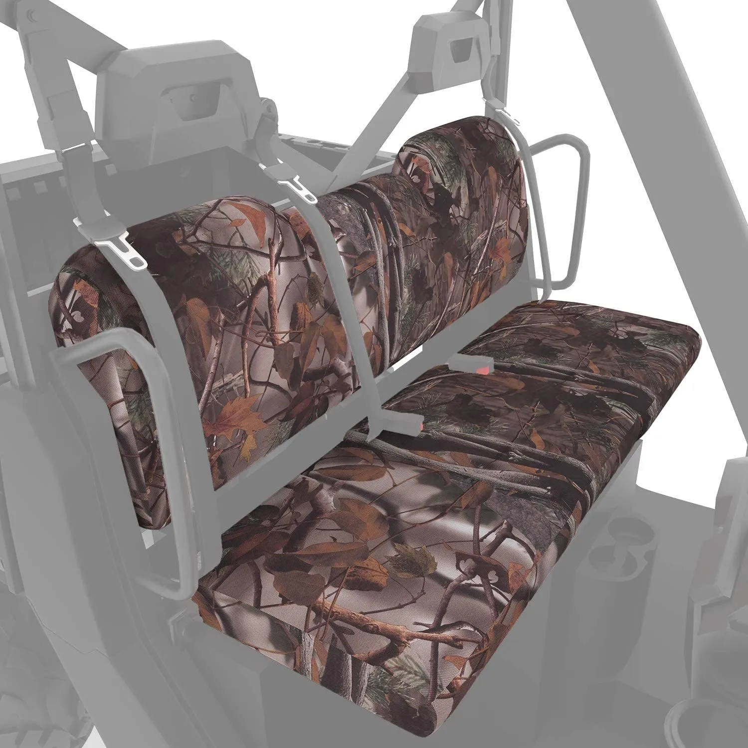 KEMIMOTO 1680D UTV Seat Covers Set Camo Compatible with Polaris Ranger 1000 2020-2025, Polaris Ranger XP 1000 2017-2021, Oxford Fabric Pet Toenail Proof