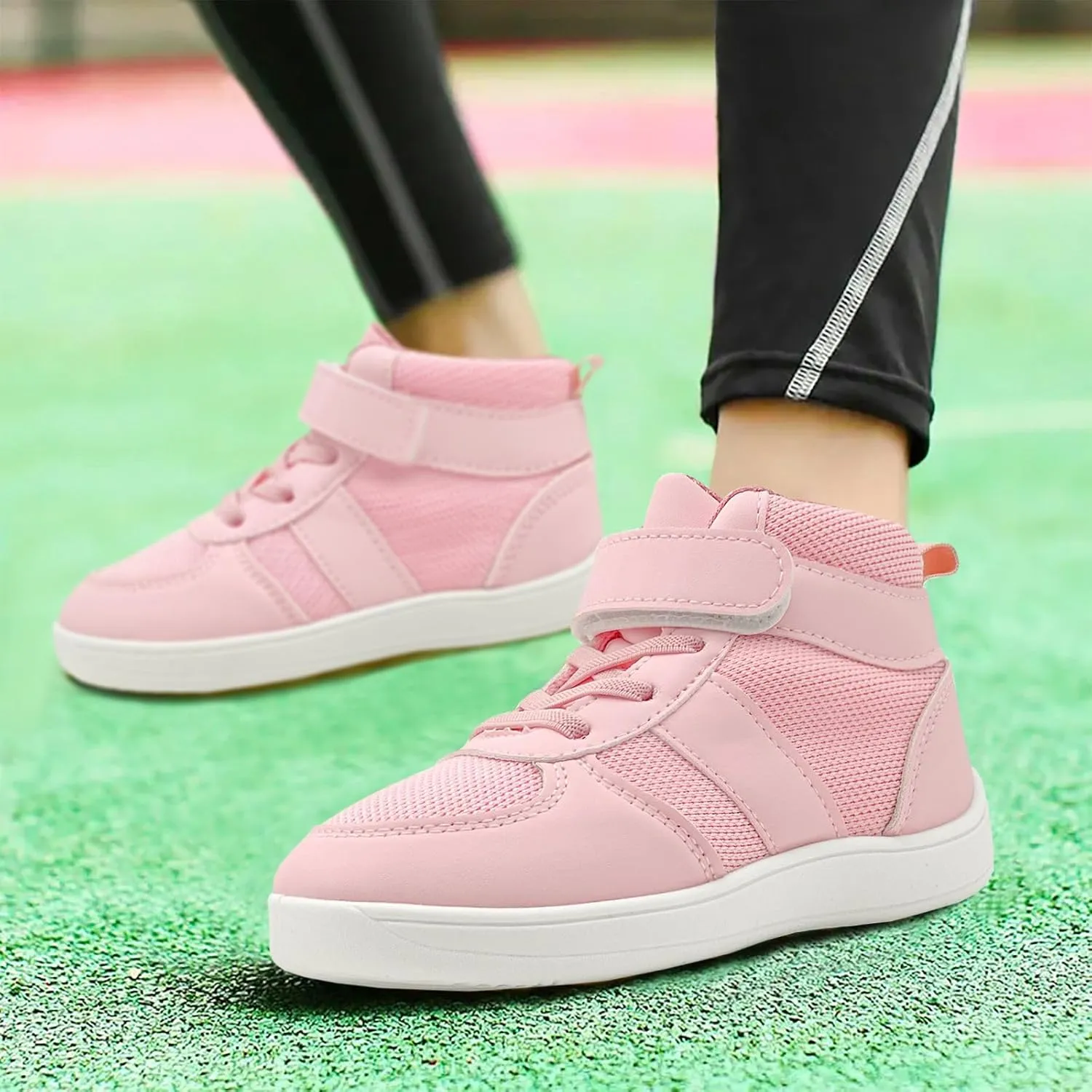 Kids Barefoot Wide Toe Shoes High Top Wrestling Boxing Shoes Comfort Hiking Boots Comfort Zero Drop Minimalist Sneaker for Little Big Kid