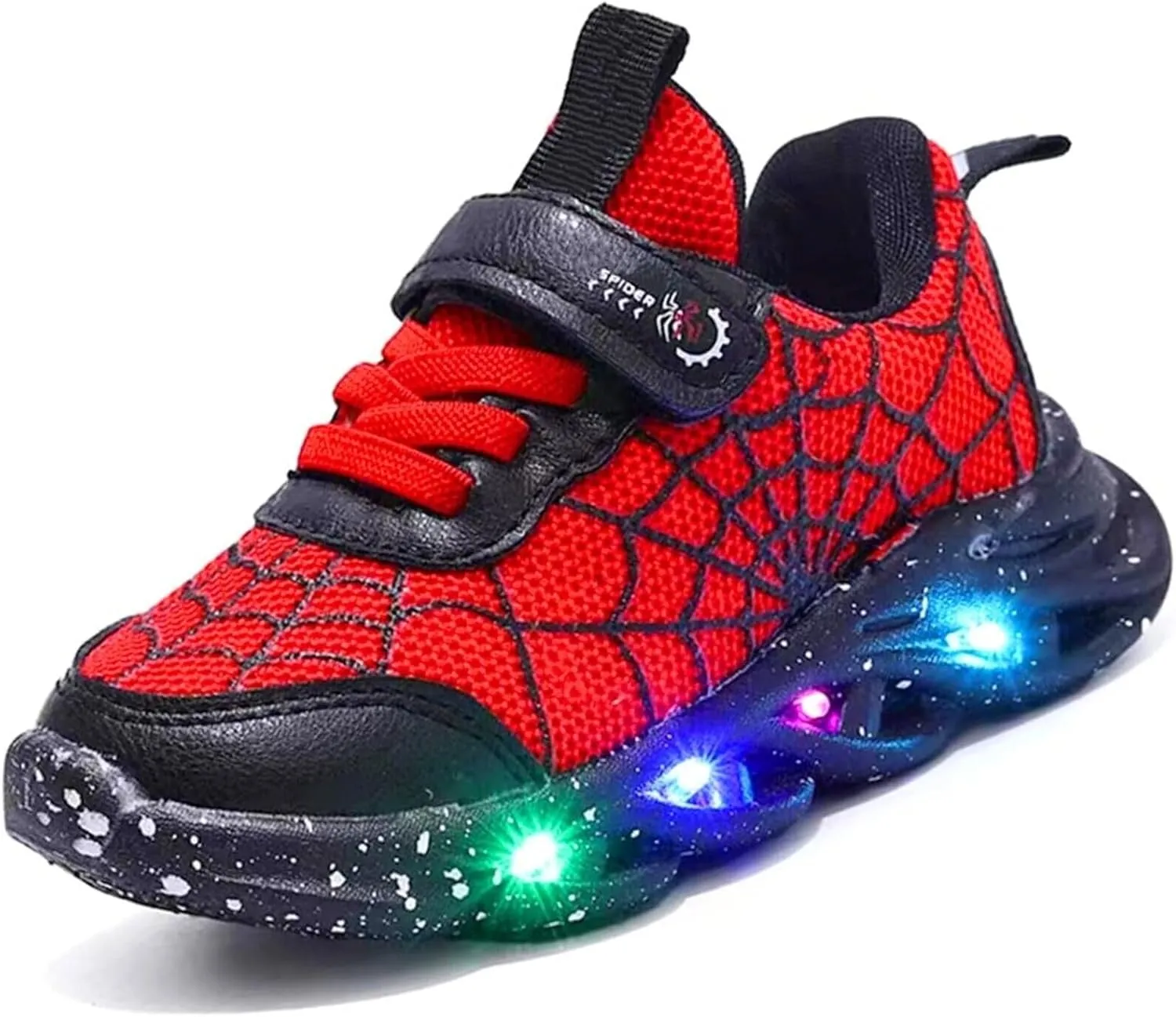 Kids Boys Light Up Trainers LED Shoes Walking Sneakers Toddler Shoes Fashion Flashing Athletic Running Shoe