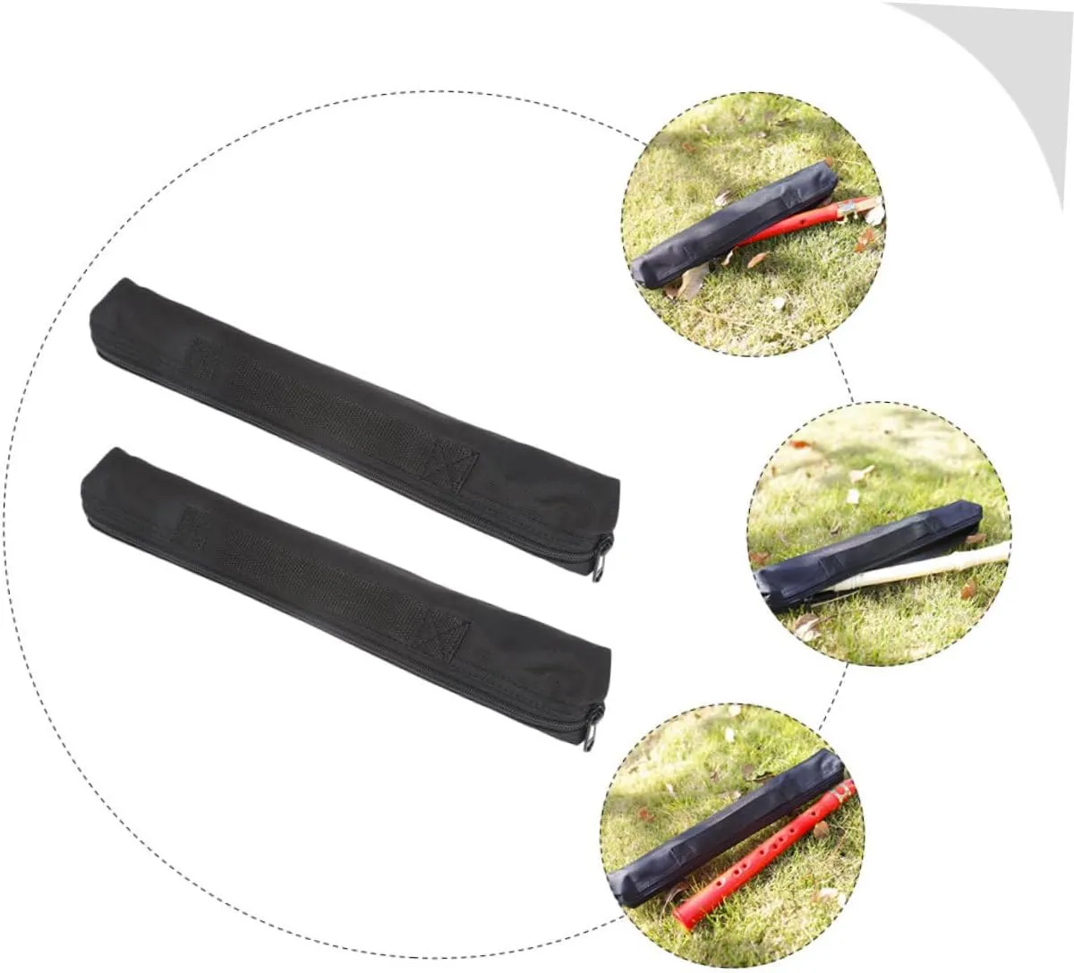 Kisangel 2sets 2pcs Oxford Fabric Clarinet Storage Bags Mini Saxophone Cases Black for Safe Instrument Protection and Convenient Travel 2pcs*2