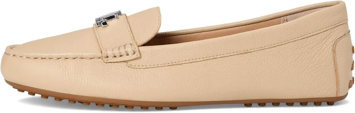 Lauren Ralph Lauren Women's Barnsbury Pebbled Leather Driver Loafer Flat