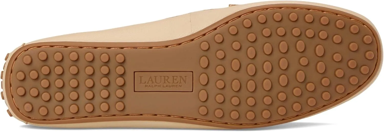 Lauren Ralph Lauren Women's Barnsbury Pebbled Leather Driver Loafer Flat