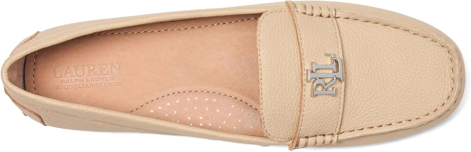Lauren Ralph Lauren Women's Barnsbury Pebbled Leather Driver Loafer Flat