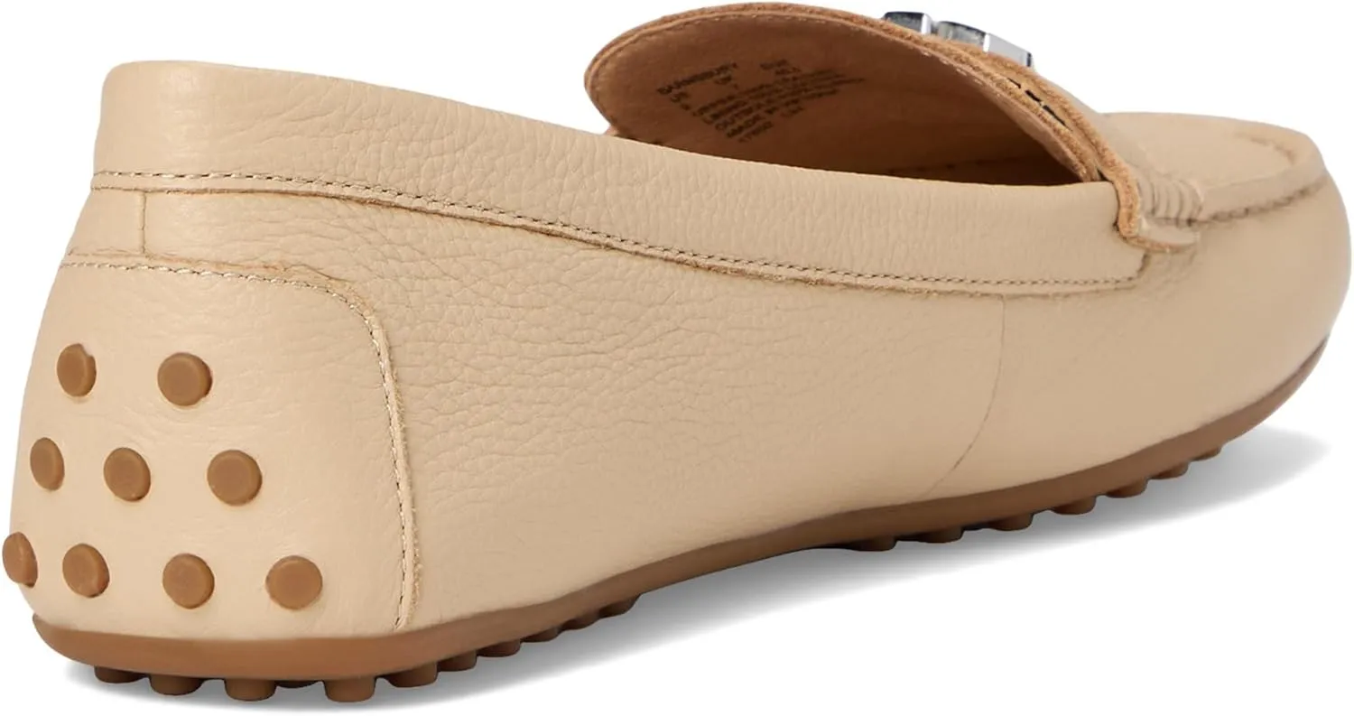 Lauren Ralph Lauren Women's Barnsbury Pebbled Leather Driver Loafer Flat