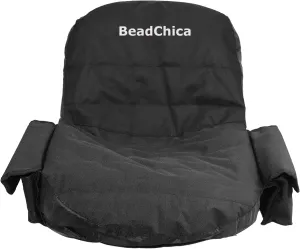Lawn Mower Seat Cover with Pouch,Tractor Riding Mower Seat Cover Compatible wiht Husqvarna,for Zero Turn,for Troy Bilt,for Craftsman,for John Deere Lawn Mower Seat(Medium)
