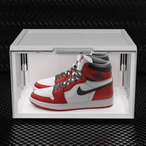 LED UV Light Up Clear Sneaker Shoe Box Display Case