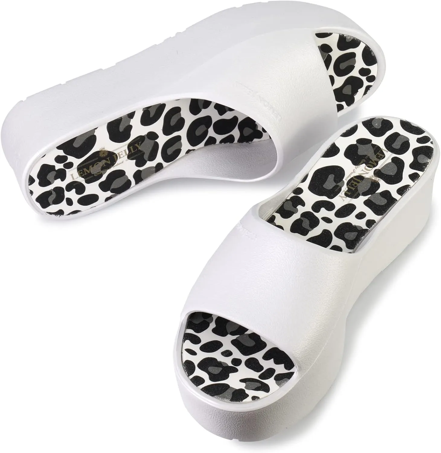 Lemon Jelly Women's Enyd Platform Sandals - Cute Water-Friendly Comfort Wedges for the Beach or Casual Wear - Super Lightweight Slip-On Flip Flops for Ladies