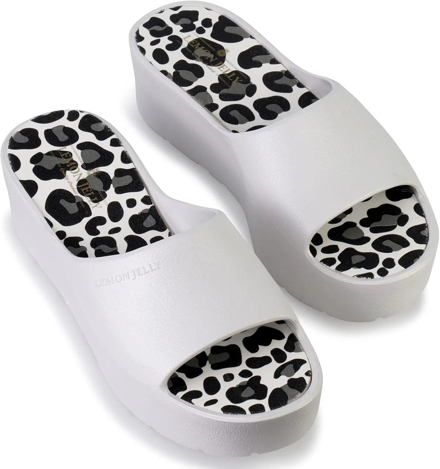Lemon Jelly Women's Enyd Platform Sandals - Cute Water-Friendly Comfort Wedges for the Beach or Casual Wear - Super Lightweight Slip-On Flip Flops for Ladies