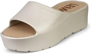 Lemon Jelly Women's Sunny Platform Sandals - Cute Water-Friendly Comfort Wedges for the Beach or Casual Wear - Super Lightweight Slip-On Flip Flops for Ladies