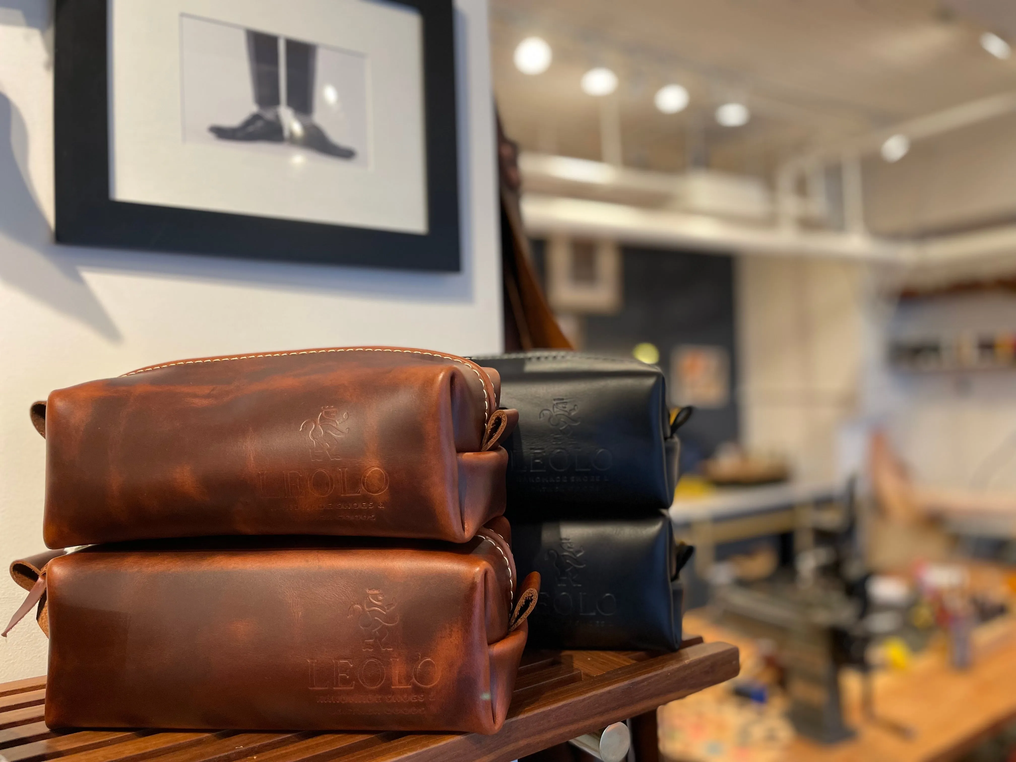 Leolo Leather Dopp Kit