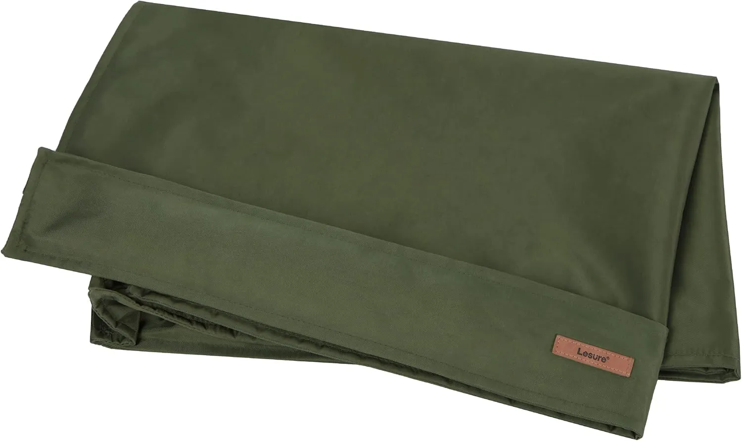 Lesure Water-Resistant Dog Bed Cover - Large Washable Replacement Cover for Pet Mat 36x27x3 Inches, Green