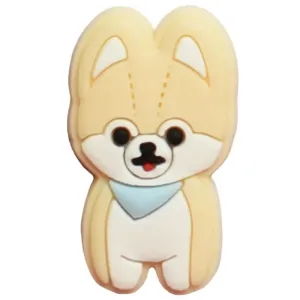 Light Cream Puppy Shoe Charm