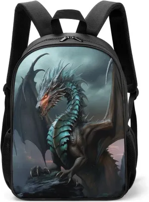 Lightweight Backpacks Cute Travel Bag Durable Mythical Creature Printing Small Travel Backpack For Women & Men