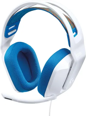 Logitech G335 Wired Gaming Headset, with Flip to Mute Microphone, 3.5mm Audio Jack, Memory Foam Earpads, Lightweight, Compatible with PC, PlayStation, Xbox, Nintendo Switch - White