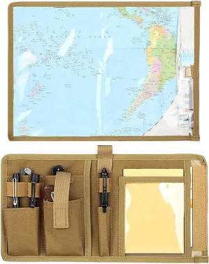 Map Case,Tactical Map Case Waterproof Multifunctional Map Case for Military Hiking, Tactical, Outdoor Activities