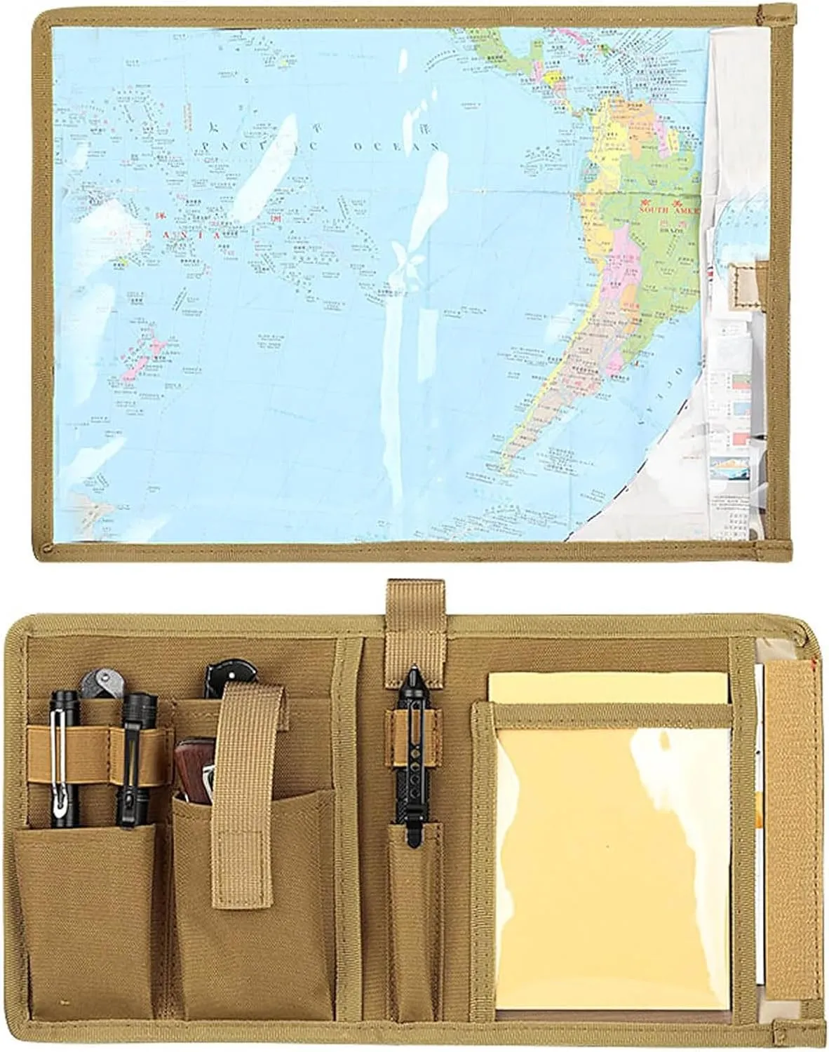 Map Case,Tactical Map Case Waterproof Multifunctional Map Case for Military Hiking, Tactical, Outdoor Activities