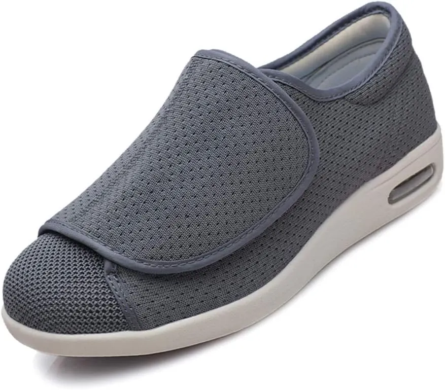 Mei MACLEOD Women's Walking Shoes with Wide Width Lightweight Air Cushion Sneakers Casual Running Jogging Shoes for Diabetic Swollen Feet