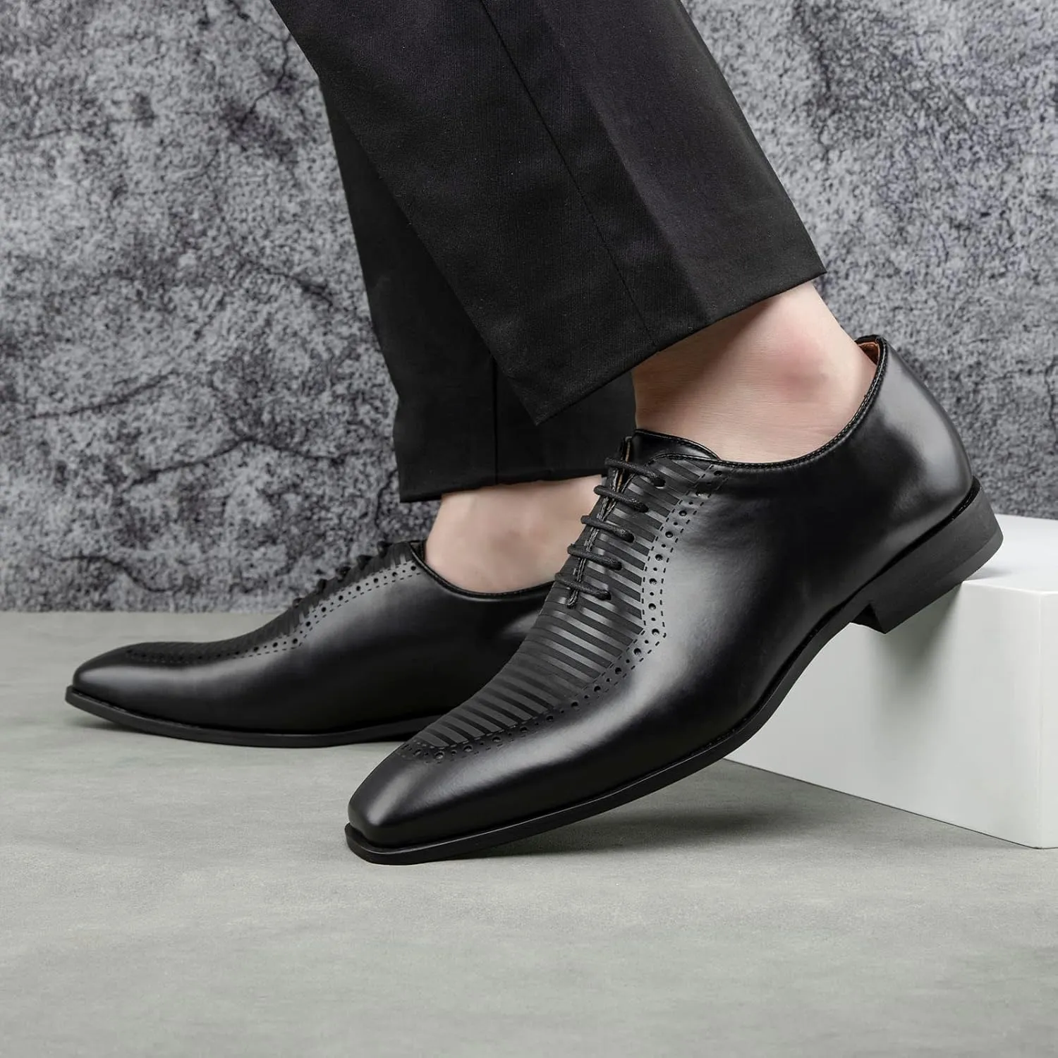 Meijiana Men's Oxfords Luxury Oxford Shoes for Men Business Casual Shoes Men's Lace-up Fashion Shoes