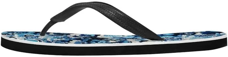 Men Hawaii Flip Flop Sandal Geometry Lightweight Thong Sandals Xmas Santa Claus Unisex Bathroom Orthotic Flip Flops