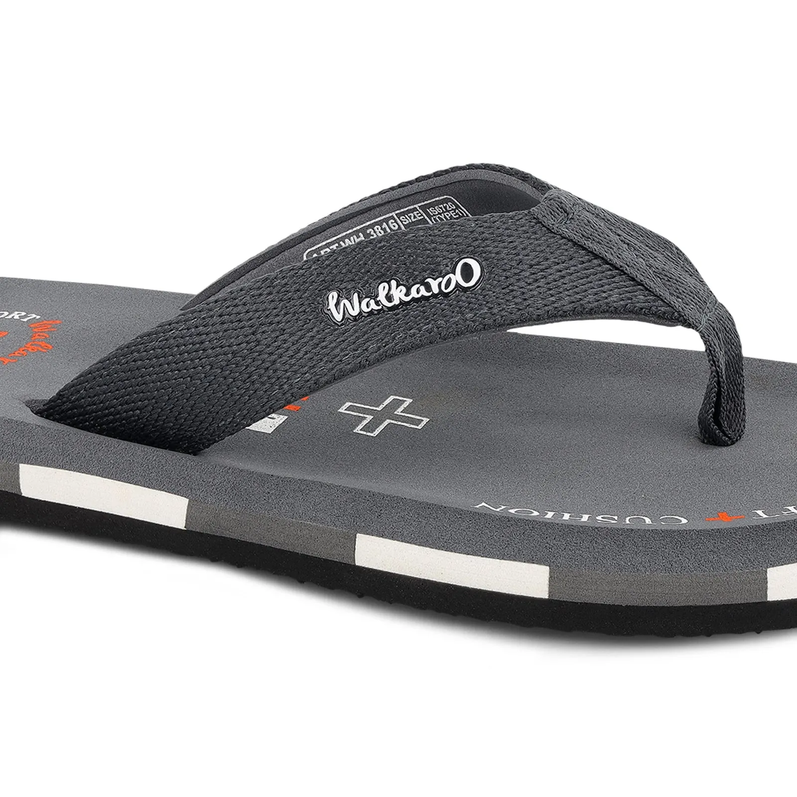 Men's Care Plus Flip-Flop  - WH3816 Grey
