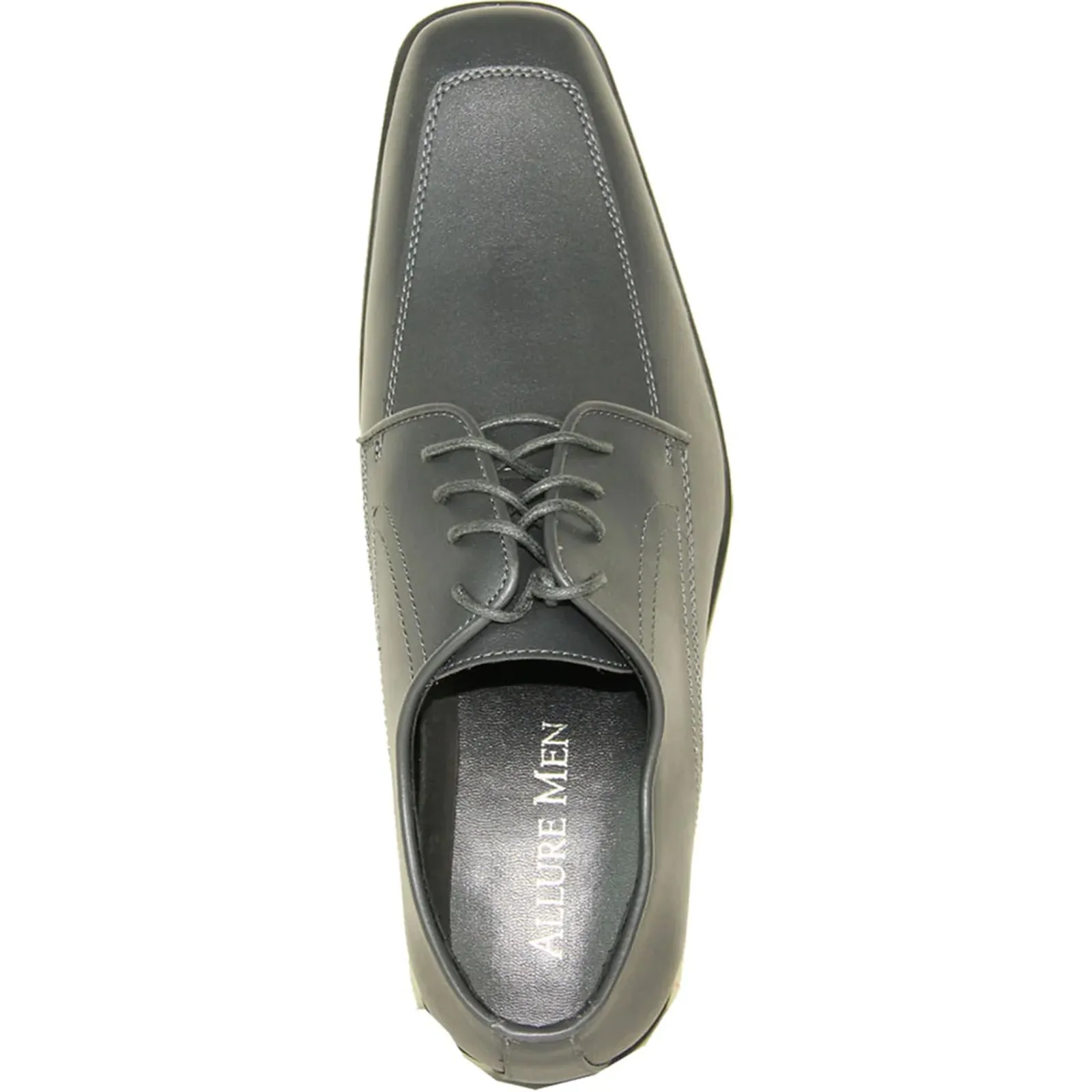 Mens Formal Oxford Lace Up Dress & Tuxedo Shoe in Light Grey