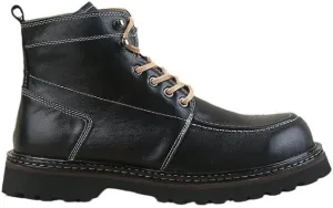 Men's High-top Lace-up Boots Leather Inner Comfortable Breathable Rubber Sole Non-slip Wear-resistant Suitable for Daily Driving Travel Oxford Shoes