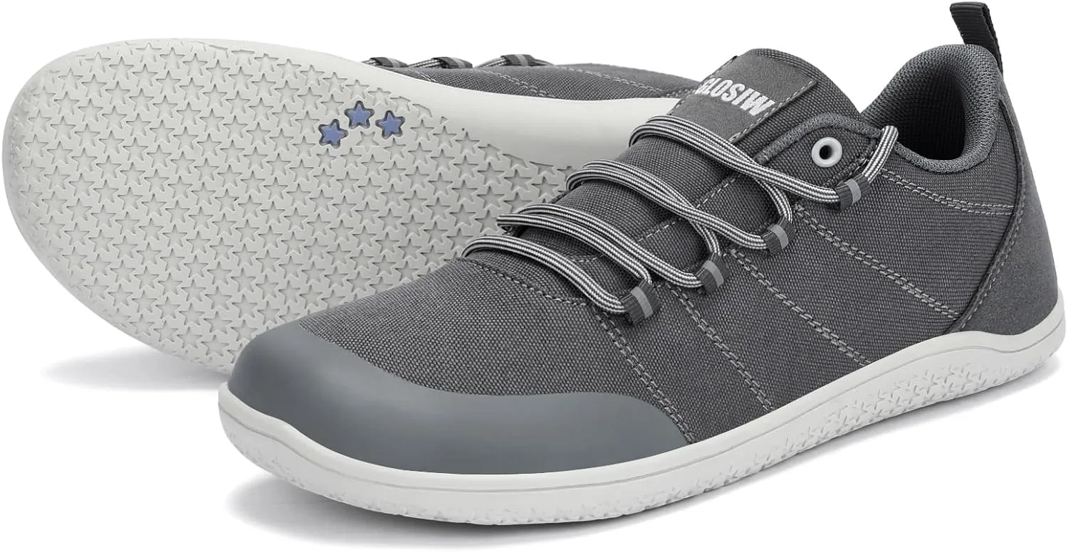 Men's Minimalist Barefoot Shoes Wide Toe Box Casual Walking Shoes Zero Drop Sole Gym Workout Shoes