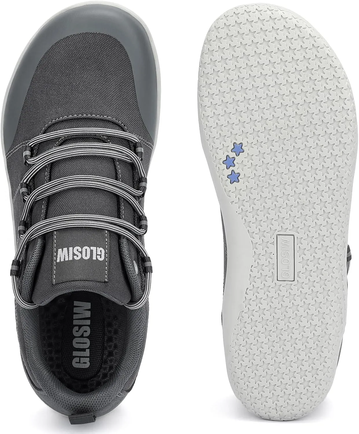 Men's Minimalist Barefoot Shoes Wide Toe Box Casual Walking Shoes Zero Drop Sole Gym Workout Shoes