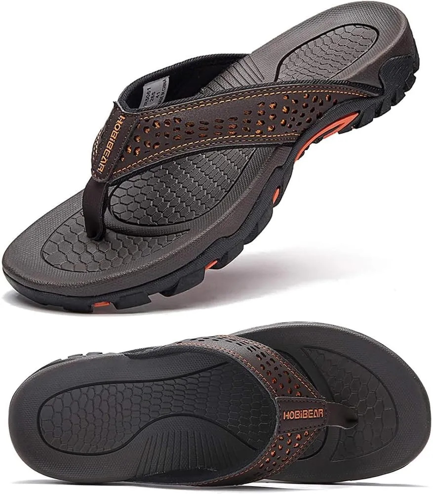 Mens Sport Flip Flops Comfort Sandals Indoor and Outdoor Beach Flip Flop