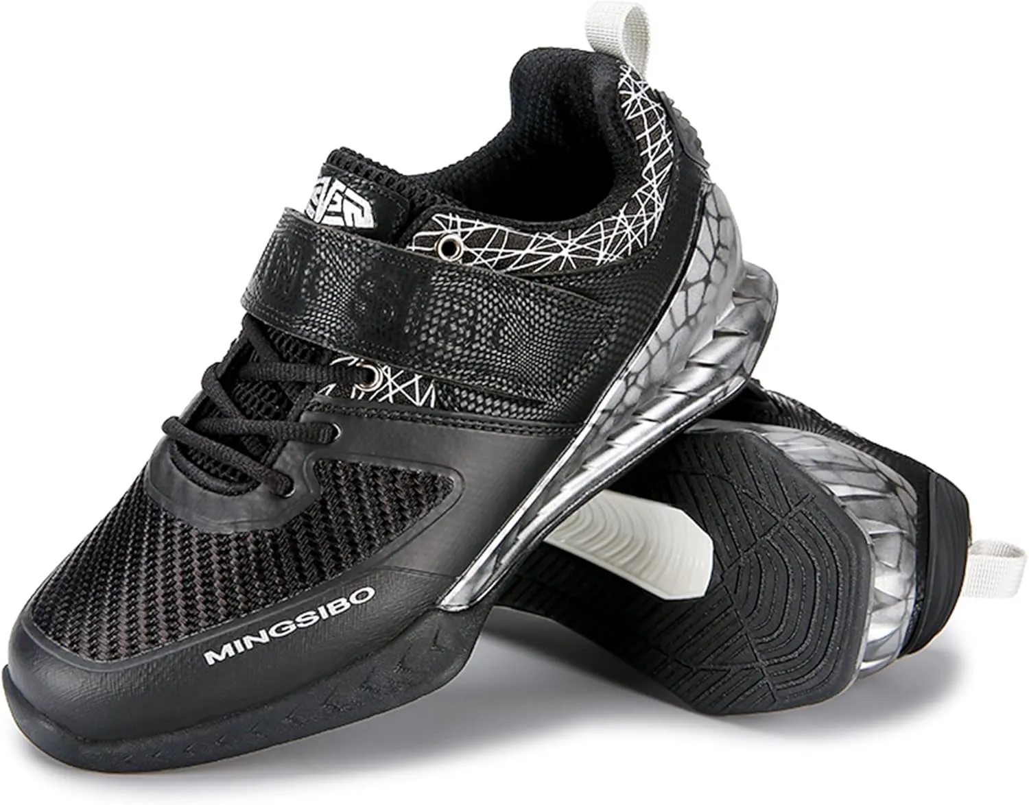 Men's Weightlifting Shoes - Pro-Level Stability for Squats & Deadlifts - High-Traction Grip, Arch Support - Powerlifting & Strength Training Footwear