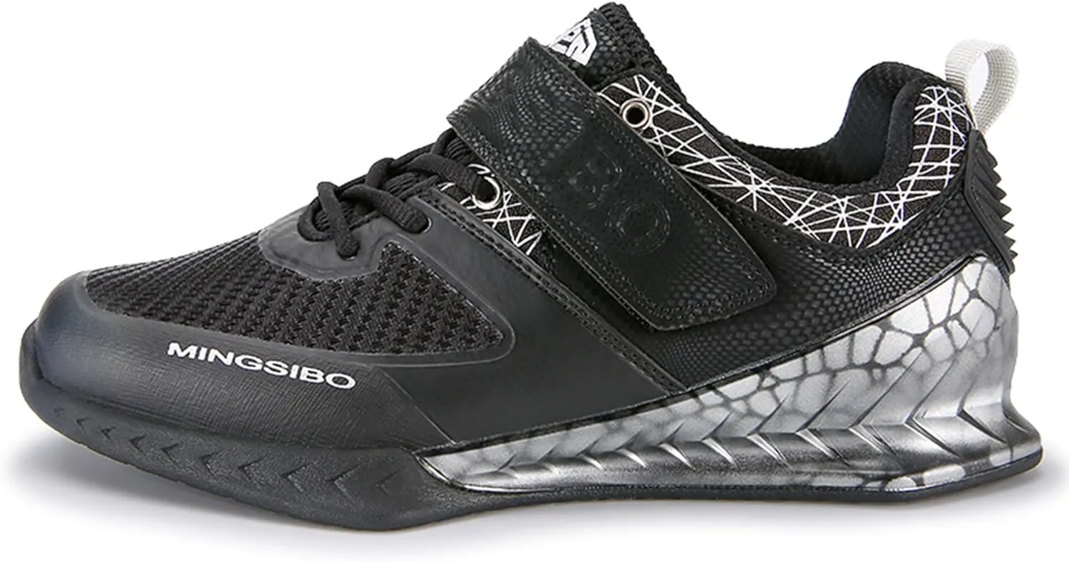 Men's Weightlifting Shoes - Pro-Level Stability for Squats & Deadlifts - High-Traction Grip, Arch Support - Powerlifting & Strength Training Footwear