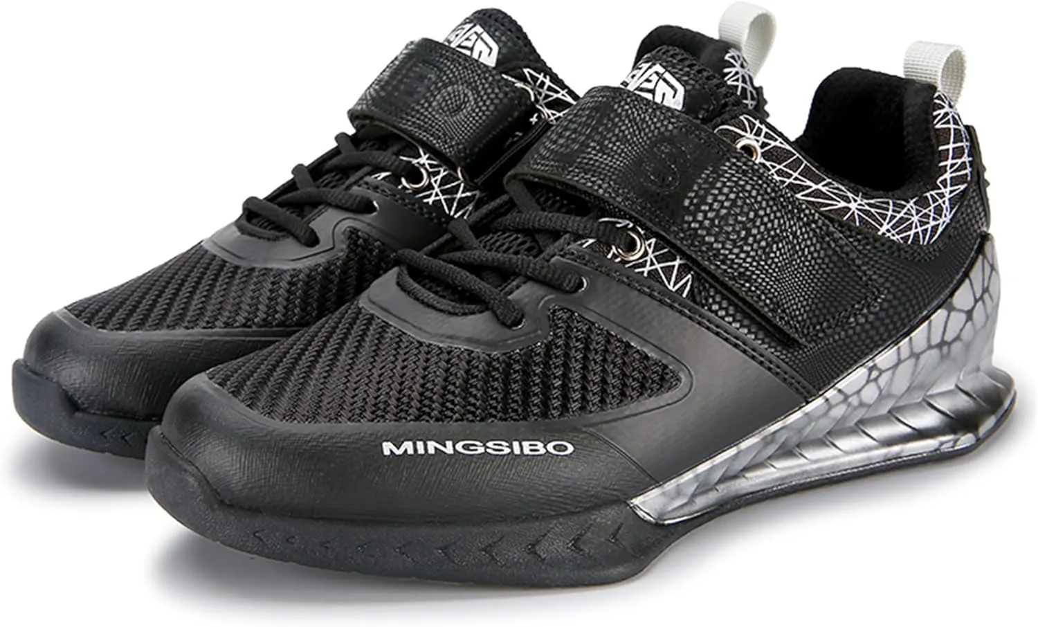 Men's Weightlifting Shoes - Pro-Level Stability for Squats & Deadlifts - High-Traction Grip, Arch Support - Powerlifting & Strength Training Footwear