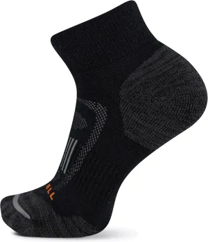 Merrell Men's and Women's Zoned Cushioned Wool Hiking Ankle Socks-Breathable Arch Support