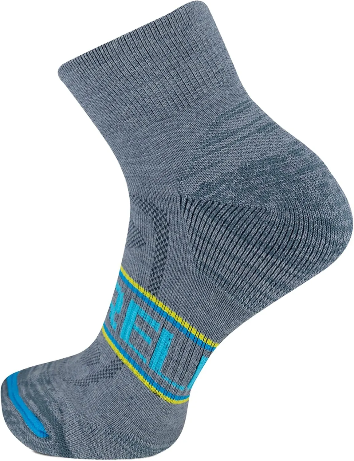 Merrell Men's and Women's Zoned Cushioned Wool Hiking Ankle Socks-Breathable Arch Support