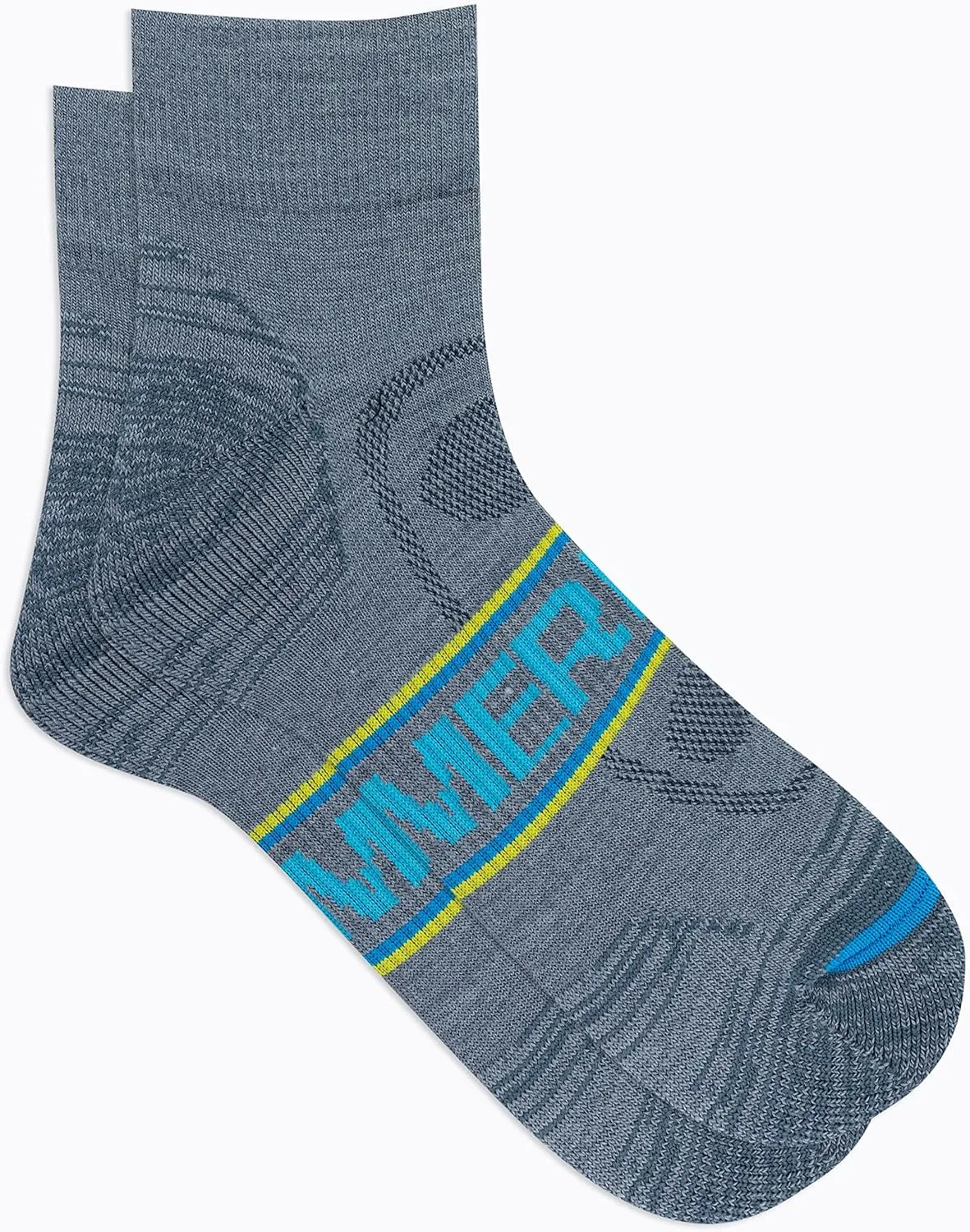Merrell Men's and Women's Zoned Cushioned Wool Hiking Ankle Socks-Breathable Arch Support