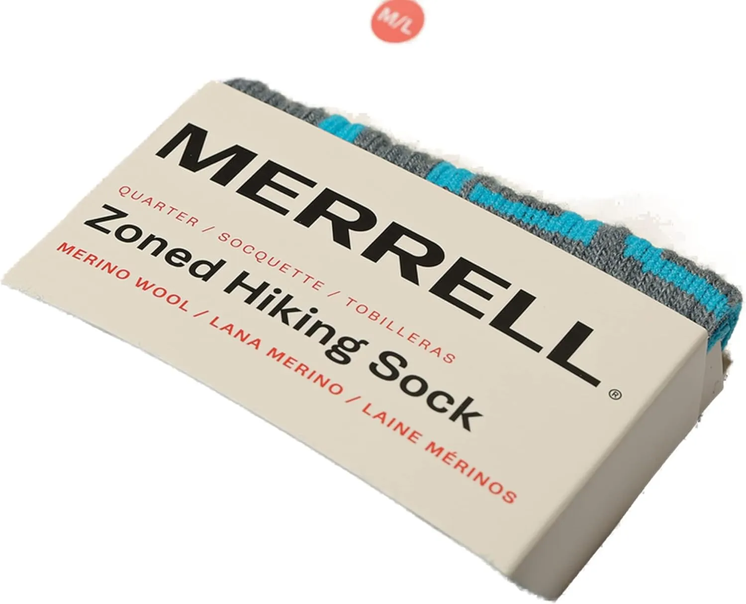 Merrell Men's and Women's Zoned Cushioned Wool Hiking Ankle Socks-Breathable Arch Support